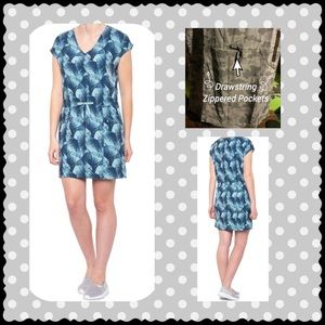 Kyodan Camo Printed Waist-Tie Dress